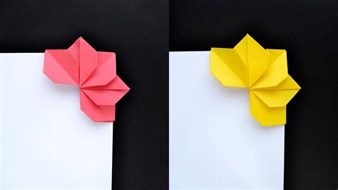 Beautiful PAPER BOOKMARK "FLOWER" | Origami Tutorial DIY by ColorMania ...