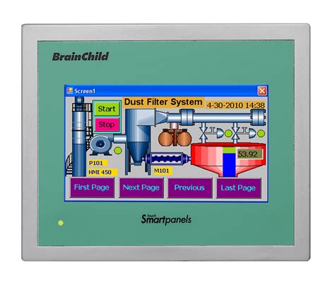 4.3-inch TFT Wide Touch HMI Screen | BRAINCHILD HMI450 Model