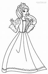 Printable Barbie Princess Coloring Pages For Kids sketch template