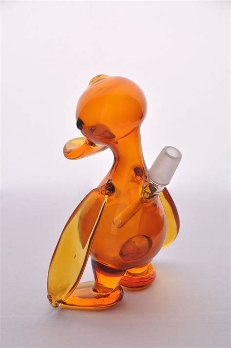 2020 Real Image Duck Smoking Pipe Glass Bongs Oil Rigs Downstem Perc ...