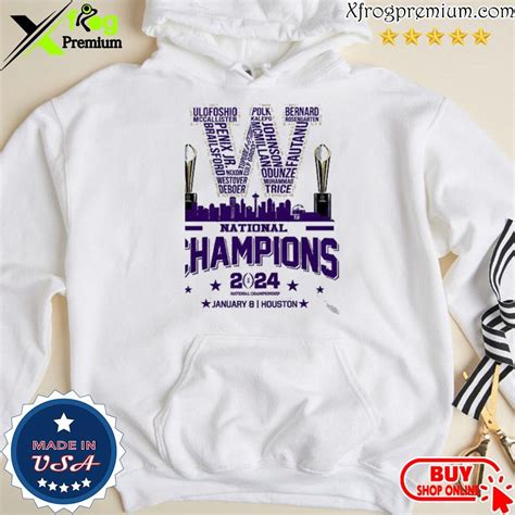 Official National Champions 2024 Washington Huskies January 8, Houston ...