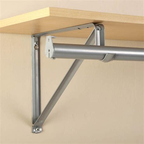 Closet Pro 10-3/4 in. Platinum Shelf and Rod Bracket-RP-0045-PM - The ...