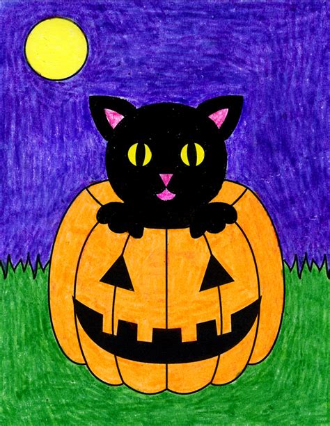 How to draw a cat halloween | raf's blog