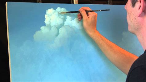 Painting Clouds with Tim Gagnon, A Time Lapse Speed Landscape Painting ...