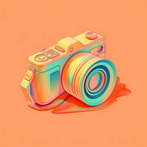 Premium AI Image | illustration of a digital camera