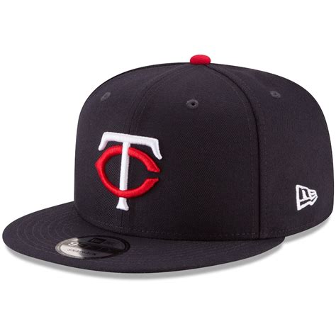 Men's Minnesota Twins New Era Navy Team Color 9FIFTY Snapback Hat