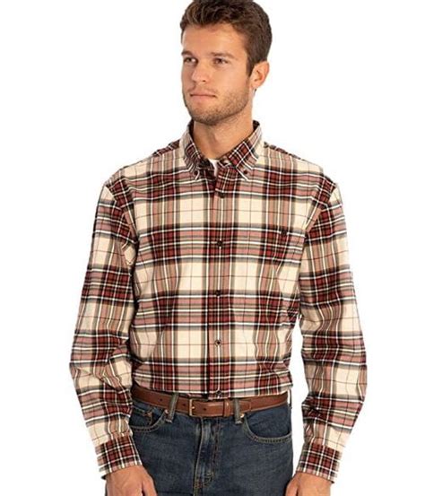 Orvis Men's Classic Buttondown Plaid Long Sleeve Shirt, Khaki Tartan, XL - NEW - Walmart.com