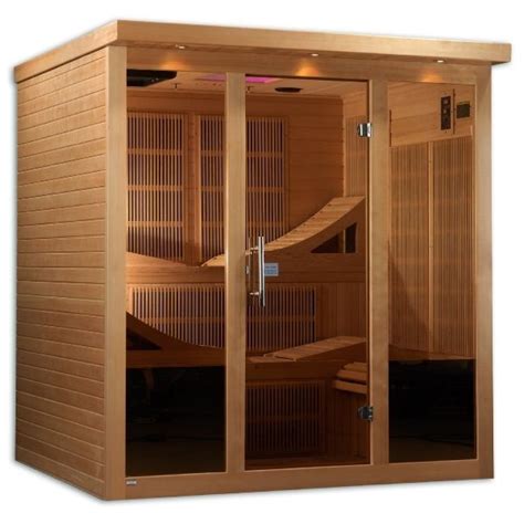 Monaco Elite 6 Person Near Zero EMF Infrared Sauna GDI-6996-01 ...