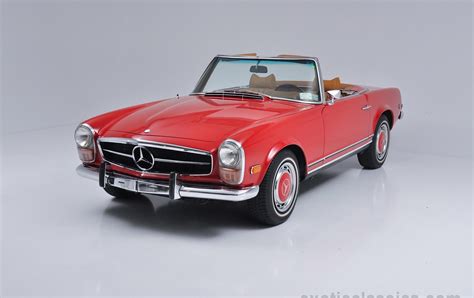 1970, Mercedes, 280 sl, Classic, Roadster, Cars, Red Wallpapers HD / Desktop and Mobile Backgrounds
