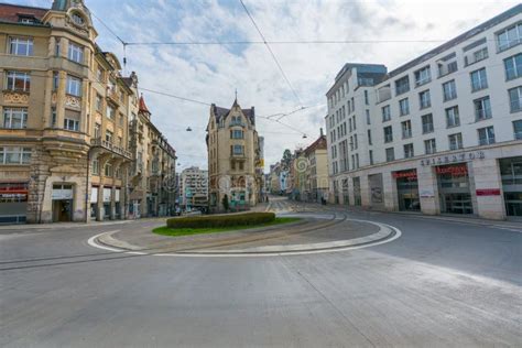 St. Gallen, SG / Switzerland - April 8, 2019: View of the Historic Old ...