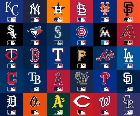 Simple MLB At Bat icons for all 30 teams. Download in comments. : baseball