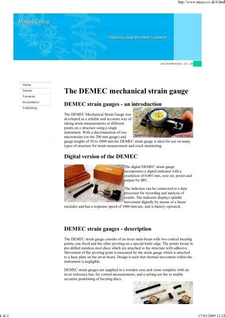 The DEMEC mechanical strain gauge - Geotec SpA