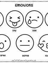 Emotion Faces For Children To Print sketch template
