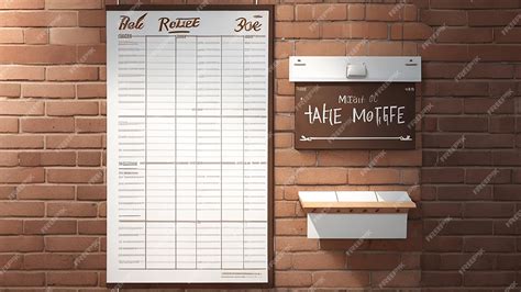 Premium AI Image | Coffee Shop Menu Board