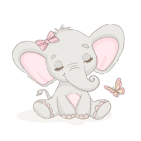 Sweet baby elephant for Valentine's Day 3316950 Vector Art at Vecteezy