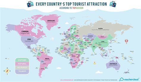 This Awesome Map Shows Every Country's Most Popular Attraction