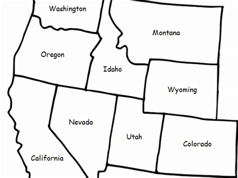 WESTERN REGION OF THE UNITED STATES - Printable handout | Teaching ...