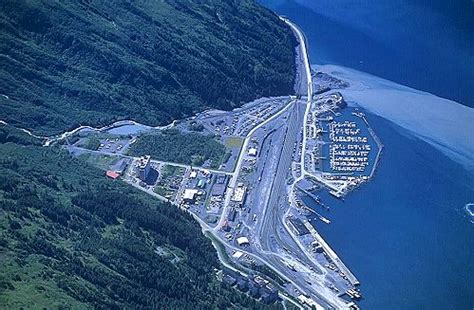 Aerial photo of Port of Whittier, Alaska Marine Highway, Alaska United States | Aerial photo ...