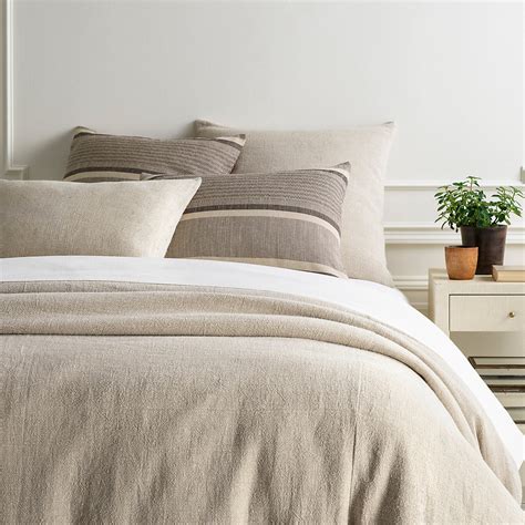 Stone Washed Linen Natural Duvet Cover | Pine Cone Hill