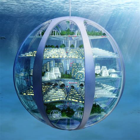 Underwater Bubble City | 水中都市, 未来都市, 近未来建築