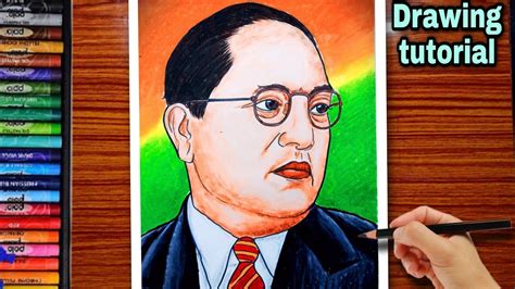 Oil Pastel Drawings, Easy Drawings, B R Ambedkar, Dr We, Jayanti, Step ...