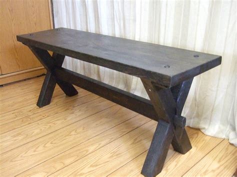 diy farmhouse style benches - Google Search | Farmhouse style diy, Rustic bench, Solid wood benches