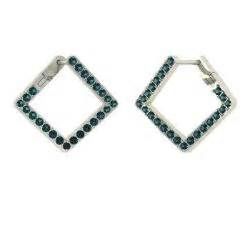 Blue Diamond Earrings For Women | Diamondere