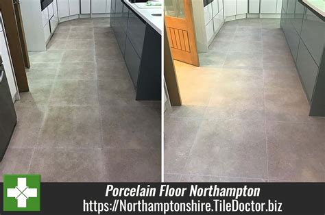 Removing Grout Smears from Porcelain Tiles with Tile Doctor Grout Clean-up in Northampton - Tile ...