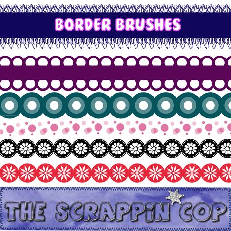 Borders | Photoshop Cs3 Extended Brushes | 123Freebrushes