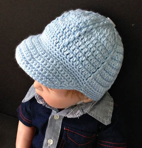 Baseball Cap Crochet Pattern for Baby Boy or Girl Newborn-6 Months - Etsy | Crochet baby hats ...