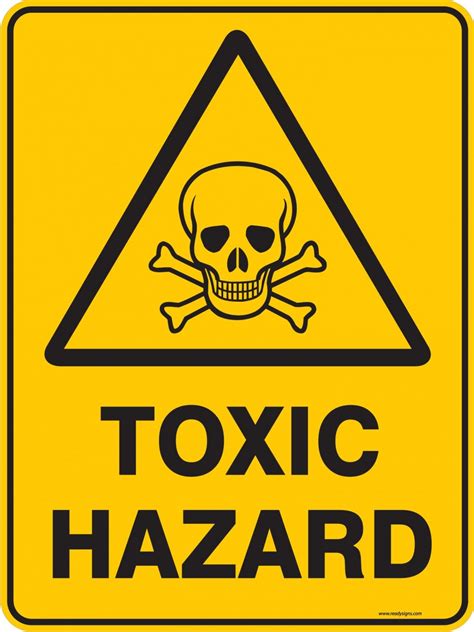 Warning Sign - TOXIC HAZARD - Property Signs