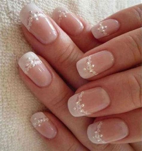 Wedding Nails Beautiful and Elegant Nail Designs #elegantnaildesigns | Bride nails, Bridal nail ...