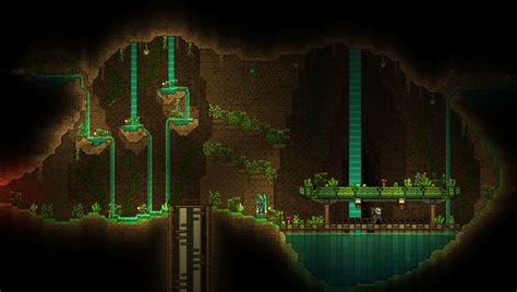 Overgrown Cave & Peaceful Waterfalls : r/Terraria