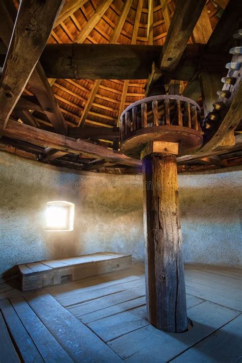 Old Traditional Windmill Interior Stock Image - Image of architecture, grinding: 132687979