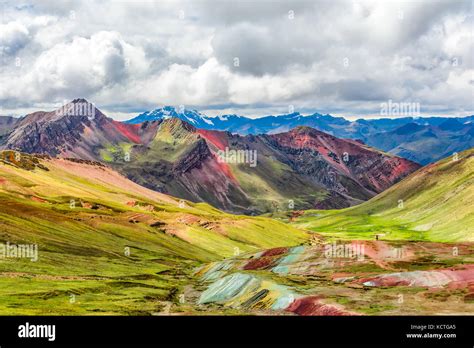 Vinicunca, Montana de Siete Colores or Rainbow Mountain, Pitumarca, Peru Stock Photo - Alamy