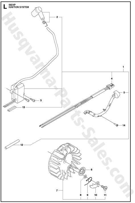 562XP Husqvarna Professional Chain Saw Ignition System Parts