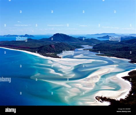 8630. Whitehaven Beach, Whitsunday Islands, Queensland, Australia Stock ...