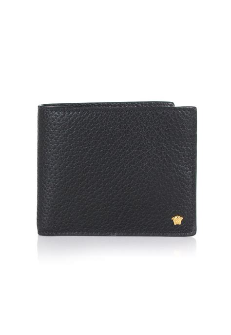 Lyst - Versace Medusa Billfold Wallet Black/gold in Black for Men