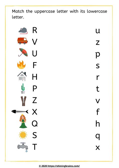 Alphabet With Pictures Worksheets