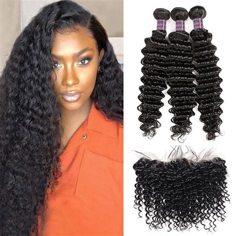 Virgin Hair Bundles With Lace Frontal Closure - Premium Fullness ...