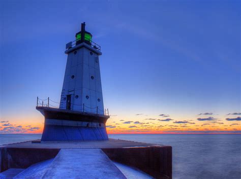 Ludington Michigan Lighthouse Photograph by Twenty Two North Photography