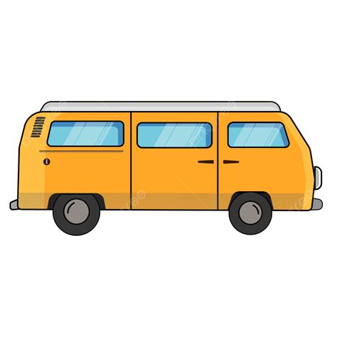 Yellow Van Clipart Vector, Yellow Van, Van, Family, Vector PNG Image ...