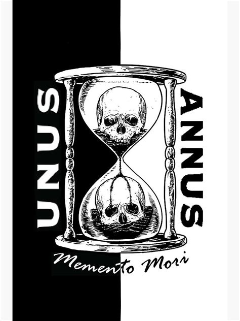 "unus annus memento mori " Poster for Sale by ahayest | Redbubble