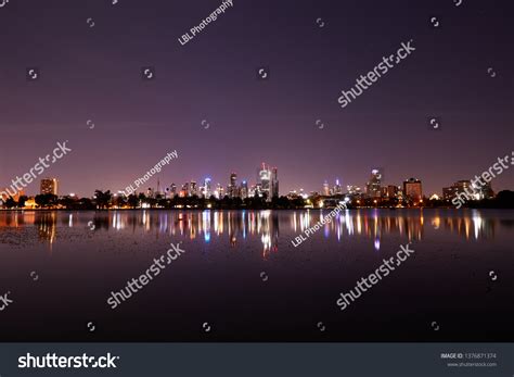 Melbourne City Skyline Stock Photo (Edit Now) 1376871374