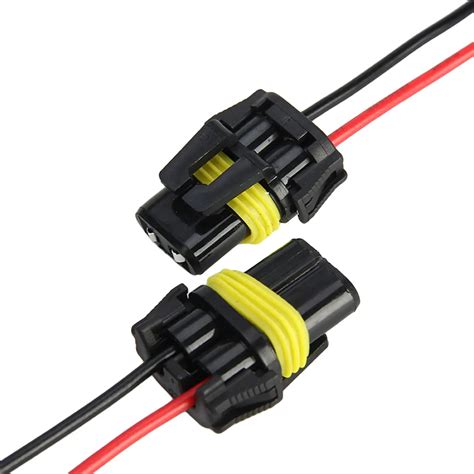 Auto Connectors with Cable Waterproof 2 Pin Way SealedElectrical Wire ...