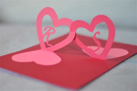 Heart Pop Up Card Template Free