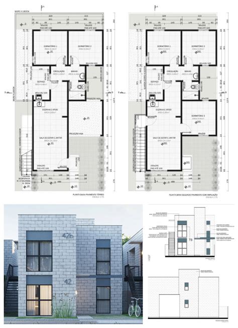 Imagenes De Planos Para Casas De 2 Pisos