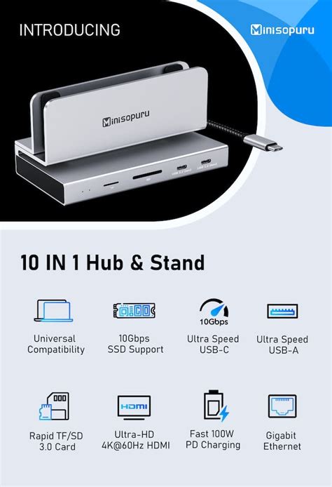 Minisopuru Thunderbolt 4 Docking Station for Mac | Indiegogo