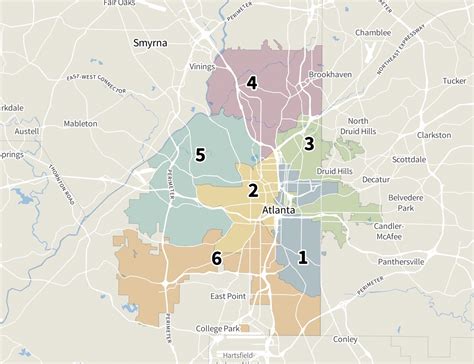 Atlanta Board of Education map - Atlanta Civic Circle