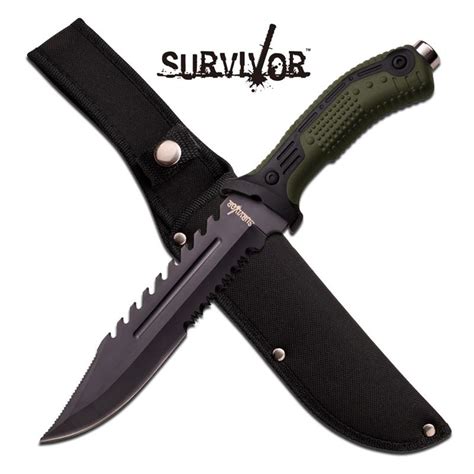 12.75 Inch Fixed Blade Big Bore Saw Back Tactical Combat Kni